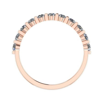 Anara Round Trendy Diamond Wedding Ring rosegold