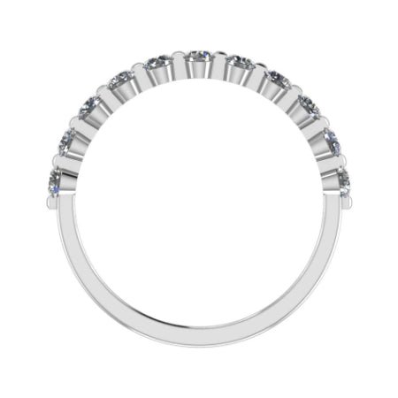 Anara Round Trendy Diamond Wedding Ring whitegold