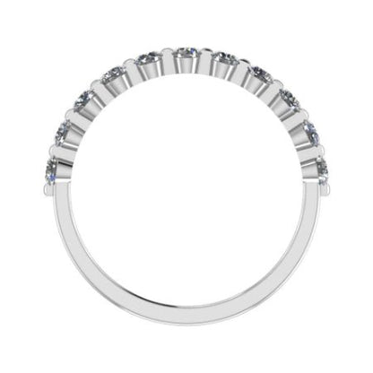 Anara Round Trendy Diamond Wedding Ring whitegold