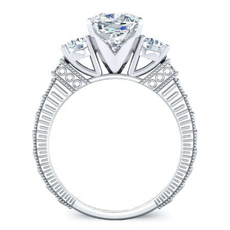 Angelonia Cushion Diamond Bridal Set (Lab Grown Igi Cert) whitegold