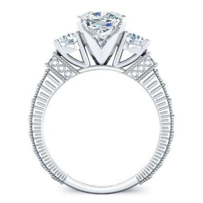 Angelonia Cushion Diamond Bridal Set (Lab Grown Igi Cert) whitegold