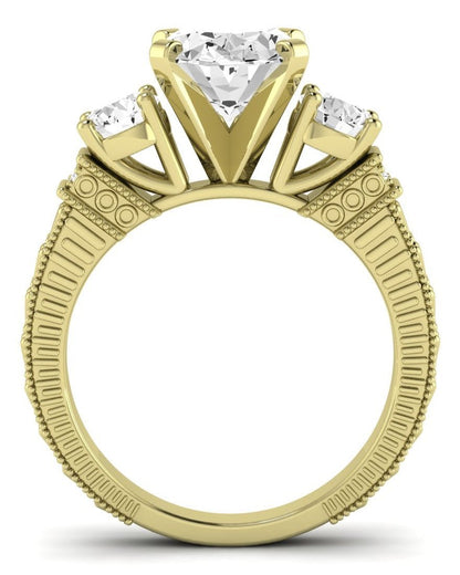 Angelonia Oval Diamond Engagement Ring (Lab Grown Igi Cert) yellowgold