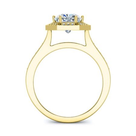 Anise Diamond Matching Band Only (engagement Ring Not Included) For Ring With Cushion Center yellowgold