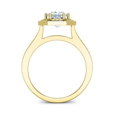 Anise Diamond Matching Band Only (engagement Ring Not Included) For Ring With Princess Center yellowgold