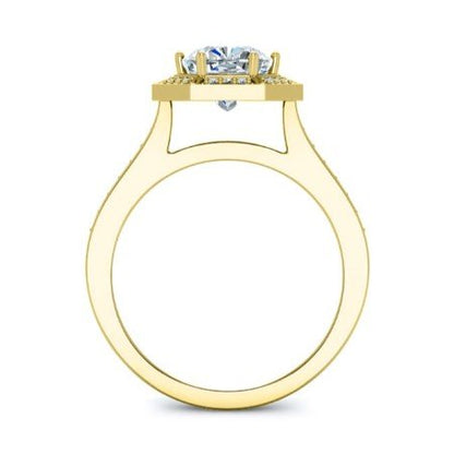 Anise Diamond Matching Band Only (engagement Ring Not Included) For Ring With Cushion Center yellowgold