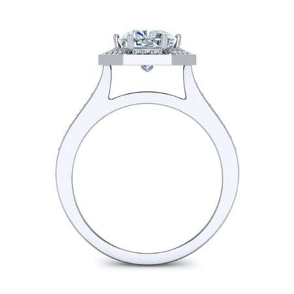 Anise Diamond Matching Band Only (engagement Ring Not Included) For Ring With Cushion Center whitegold