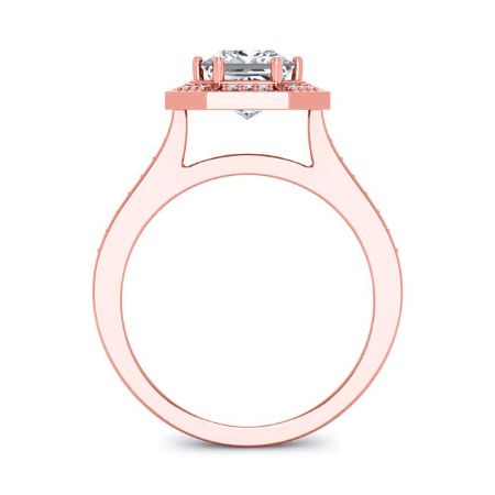 Anise Princess Moissanite Bridal Set rosegold
