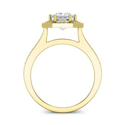 Anise Princess Moissanite Bridal Set yellowgold