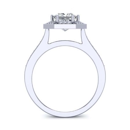 Anise Princess Moissanite Bridal Set whitegold