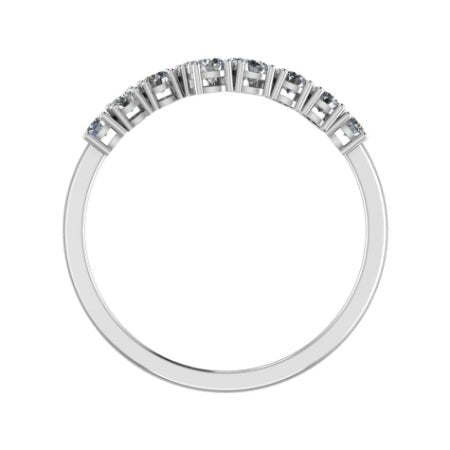 Anthea Split Bar Trendy Moissanite Wedding Ring whitegold