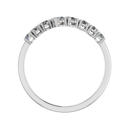 Anthea Split Bar Trendy Moissanite Wedding Ring whitegold