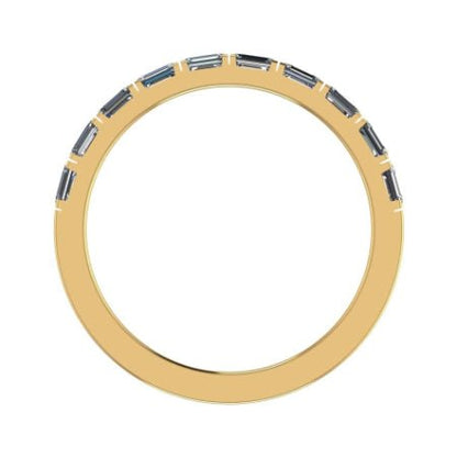 Anya Baguette Trendy Moissanite Wedding Ring yellowgold