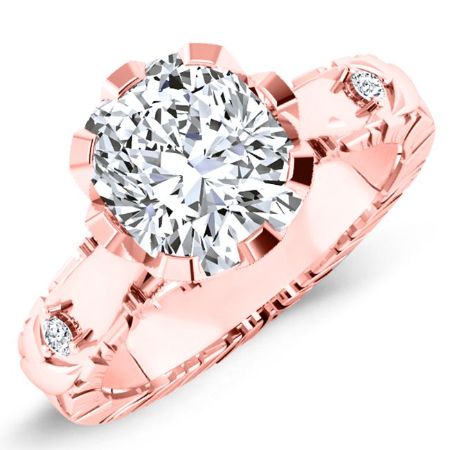 Arbor Cushion Moissanite Bridal Set rosegold