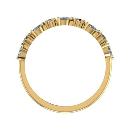 Ardith Trendy Moissanite Wedding Ring yellowgold