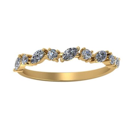 Ardith Trendy Moissanite Wedding Ring yellowgold