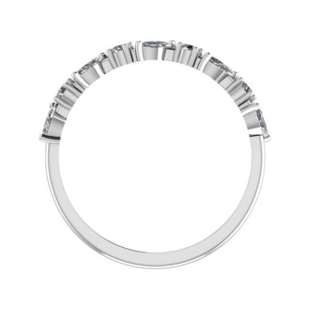 Ardith Trendy Moissanite Wedding Ring whitegold