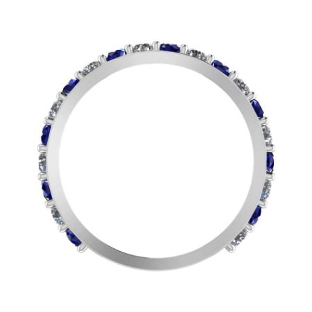 Ashby Trendy Moissanite Wedding Ring whitegold