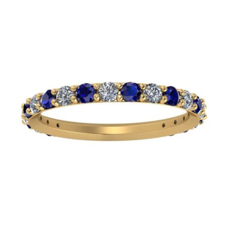 Ashby Trendy Moissanite Wedding Ring yellowgold