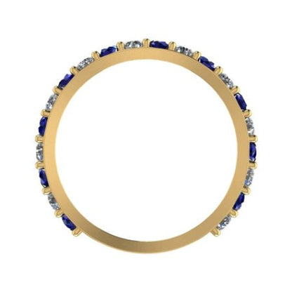 Ashby Trendy Moissanite Wedding Ring yellowgold