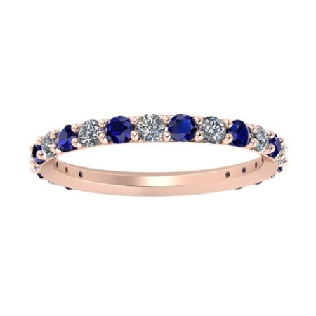 Ashby Trendy Moissanite Wedding Ring rosegold