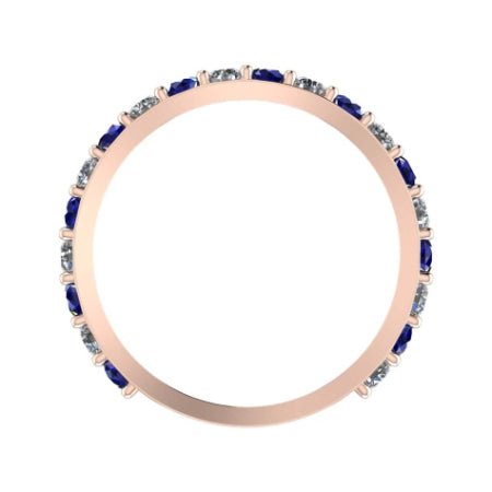 Ashby Trendy Moissanite Wedding Ring rosegold