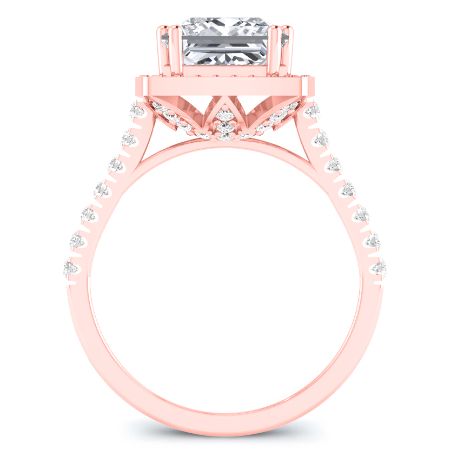 Aster Diamond Matching Band Only (engagement Ring Not Included) For Ring With Princess Center rosegold