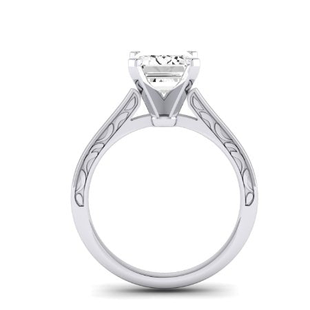 Astilbe Emerald Moissanite Bridal Set whitegold