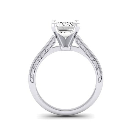Astilbe Emerald Moissanite Bridal Set whitegold