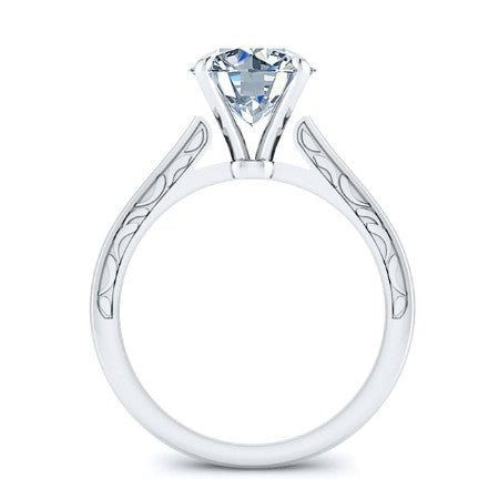 Astilbe Round Moissanite Bridal Set whitegold