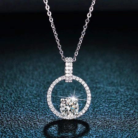 Aviana Moissanite Necklace whitegold