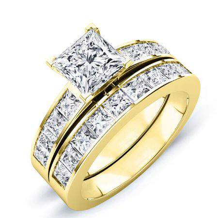 Ayana Diamond Matching Band Only (engagement Ring Not Included) For Ring With Princess Center yellowgold