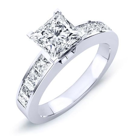Ayana Diamond Matching Band Only (engagement Ring Not Included) For Ring With Princess Center whitegold