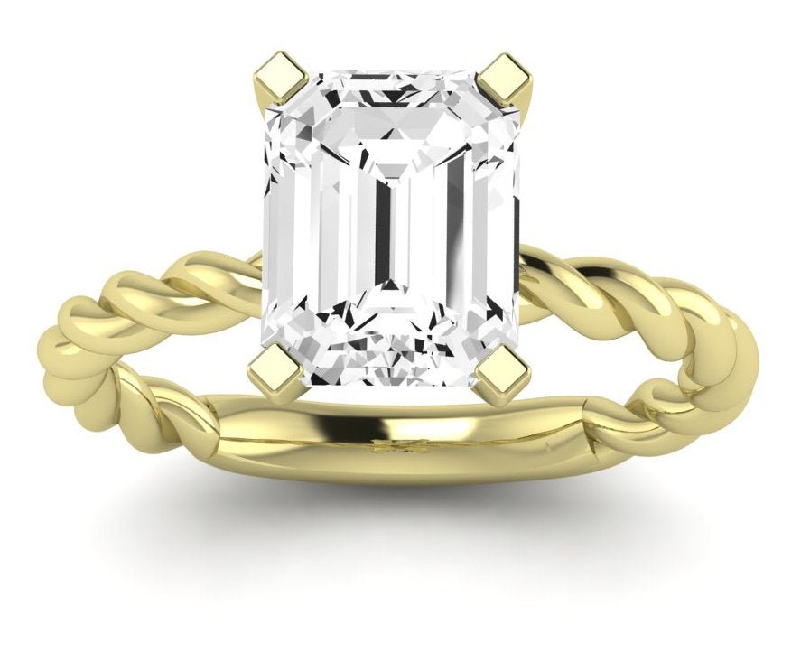 Balsam Emerald Diamond Engagement Ring (Lab Grown Igi Cert) yellowgold