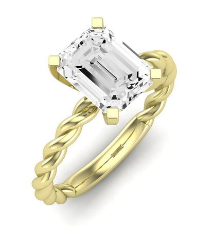 Balsam Emerald Diamond Engagement Ring (Lab Grown Igi Cert) yellowgold