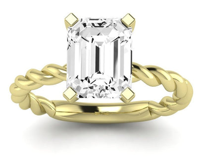 Balsam Emerald Diamond Engagement Ring (Lab Grown Igi Cert) yellowgold