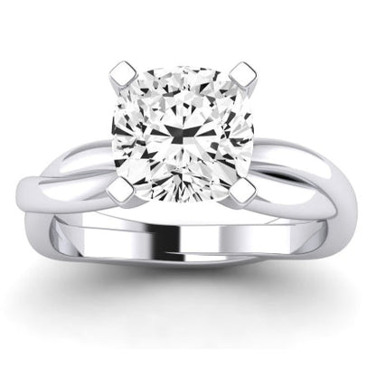 Baneberry Diamond Matching Band Only (does Not Include Engagement Ring)  For Ring With Cushion Center whitegold