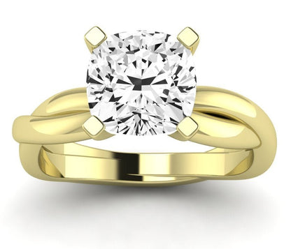 Baneberry - GIA Natural Cushion Diamond Engagement Ring - BeverlyDiamonds