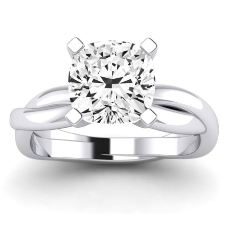 Baneberry Diamond Matching Band Only (does Not Include Engagement Ring)  For Ring With Cushion Center whitegold