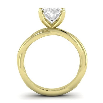 Baneberry Oval Moissanite Bridal Set yellowgold