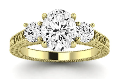 Belladonna Oval Diamond Engagement Ring (Lab Grown Igi Cert) yellowgold