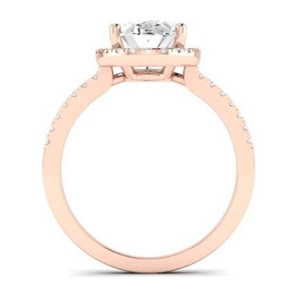 Bergenia Oval Diamond Bridal Set (Lab Grown Igi Cert) rosegold