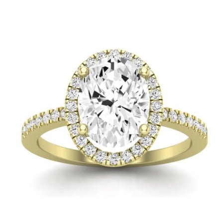Bergenia Oval Moissanite Bridal Set yellowgold