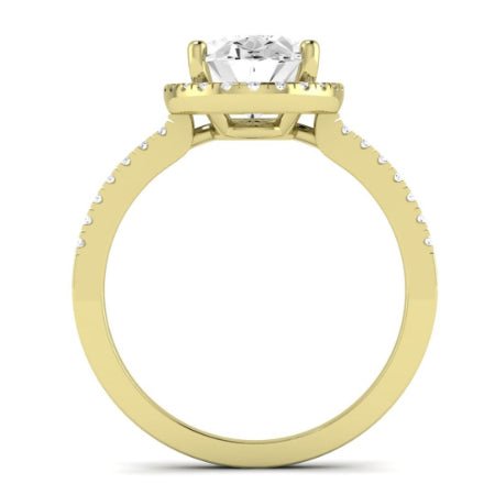 Bergenia Oval Moissanite Bridal Set yellowgold