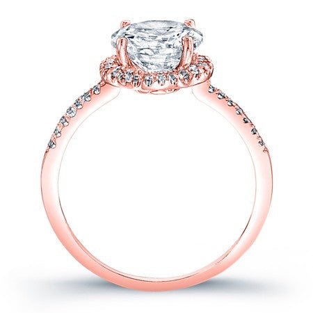 Bergenia Round Moissanite Bridal Set rosegold