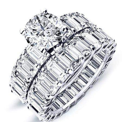 Blossom Round Diamond Bridal Set (Lab Grown Igi Cert) whitegold