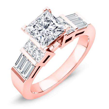 Bluebell Princess Diamond Engagement Ring (Lab Grown Igi Cert) rosegold