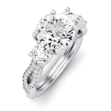 Bottlebrush Lab Diamond Matching Band For Round Center(Band Only. Engagement Ring Not Included) - BeverlyDiamonds