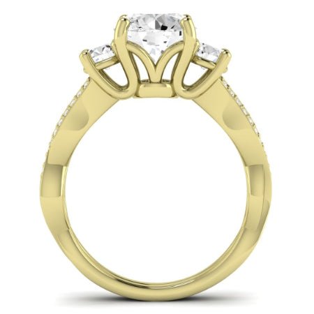 Bottlebrush Lab Diamond Matching Band For Round Center(Band Only. Engagement Ring Not Included) - BeverlyDiamonds