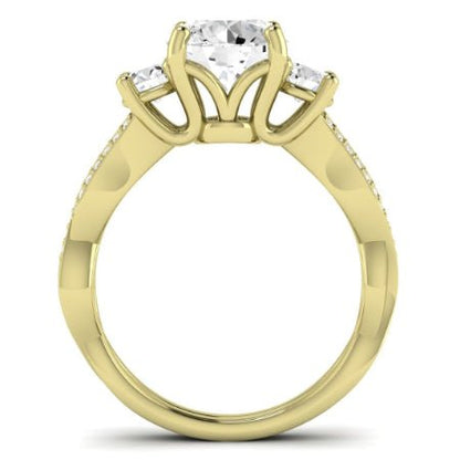 Bottlebrush Lab Diamond Matching Band For Round Center(Band Only. Engagement Ring Not Included) - BeverlyDiamonds
