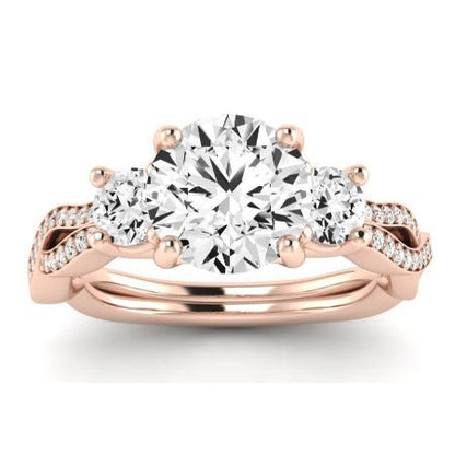 Bottlebrush Lab Diamond Matching Band For Round Center(Band Only. Engagement Ring Not Included) - BeverlyDiamonds
